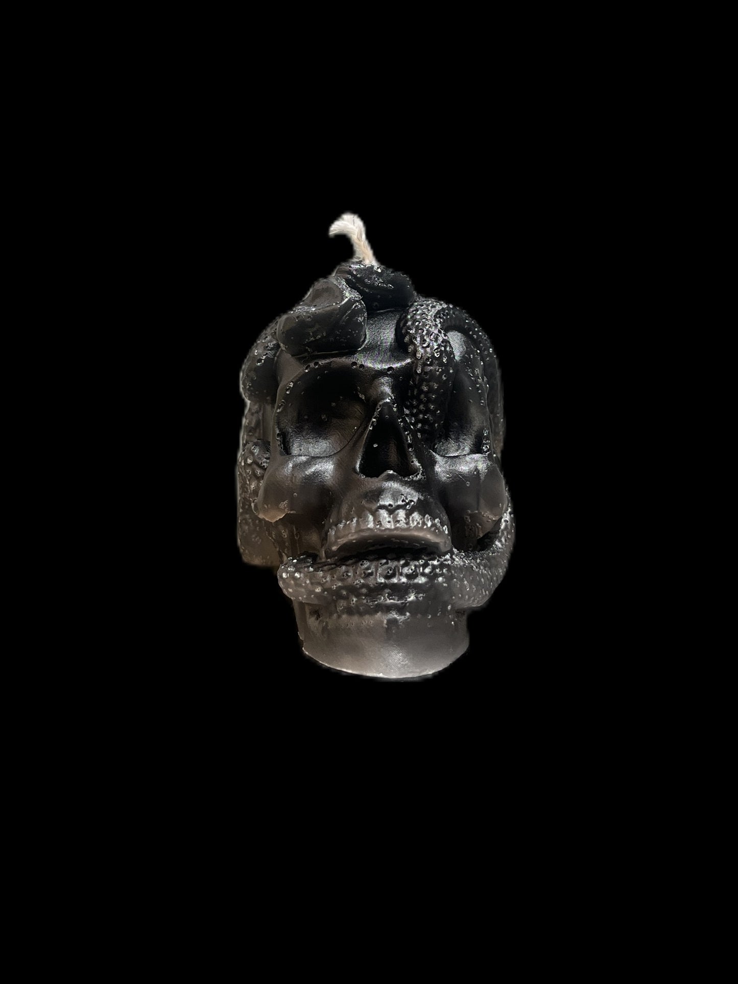 TESCHIO ATTRAVERSATO DA SERPENTI nero