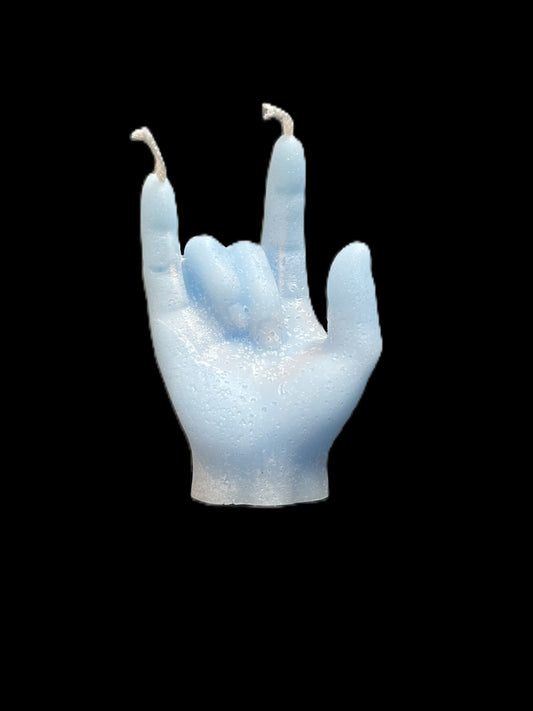 MANO ROCK & ROLL azzurro