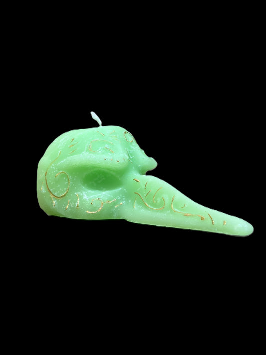 MASCHERA MEDICO DELLA PESTE verde
