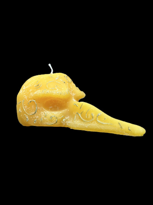 MASCHERA DEL MEDICO DELLA PESTE giallo
