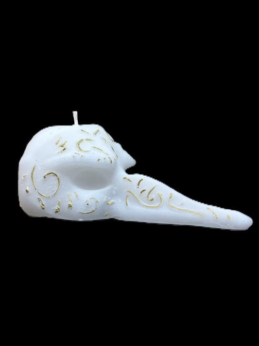 MASCHERA DEL MEDICO DELLA PESTE bianco