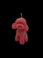 Cane barboncino rosa
