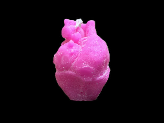 CUORE REALISTICO fucsia