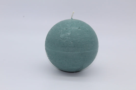 Raw effect seawater sphere candle