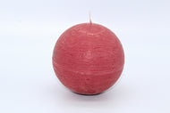 Candela effetto grezzo a sfera rosa