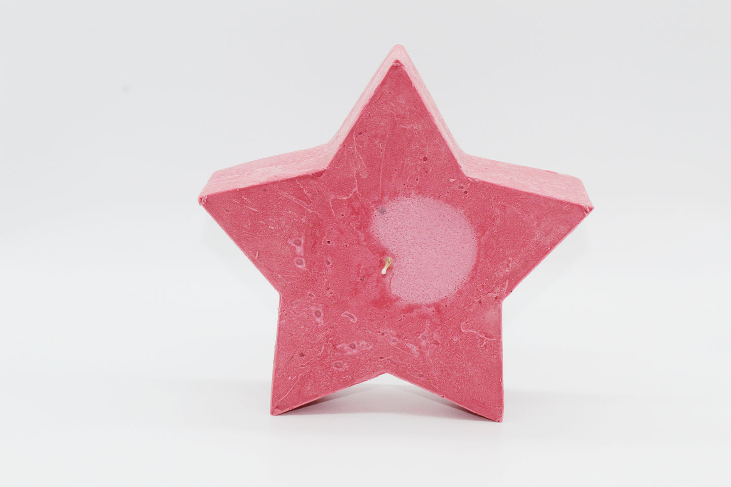 Raw effect pink star candle