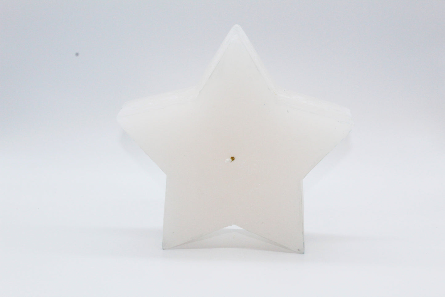 White star raw effect candle