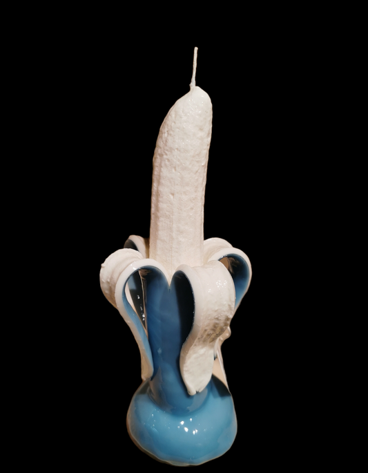Blue Banana Candle