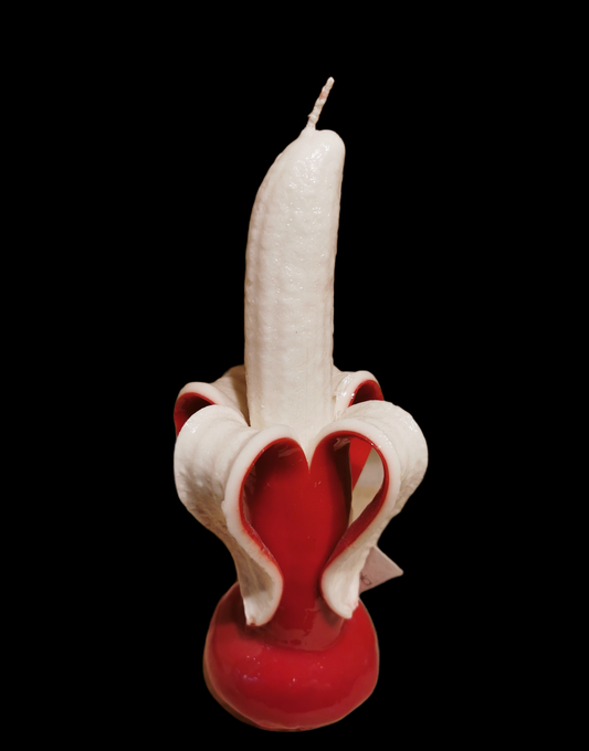 Rote Bananenkerze